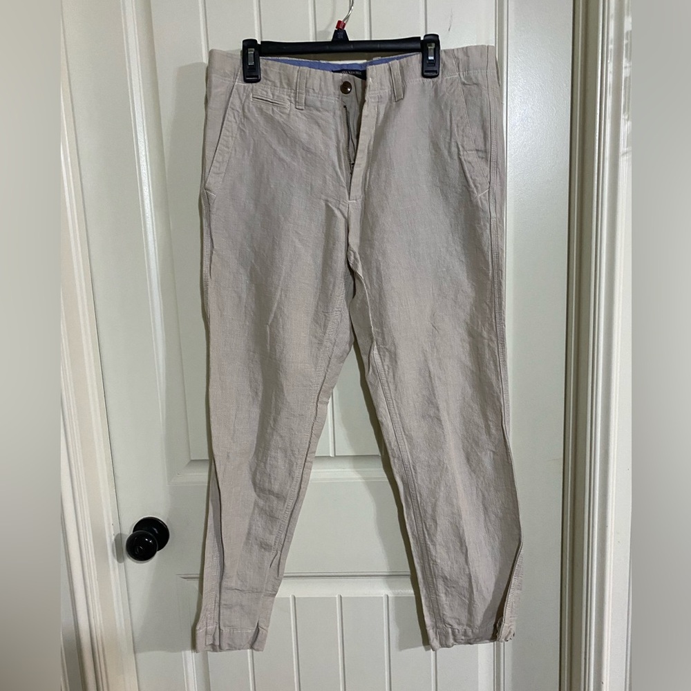 Banana Republic Tan Chinos Classic Cotton-Blend